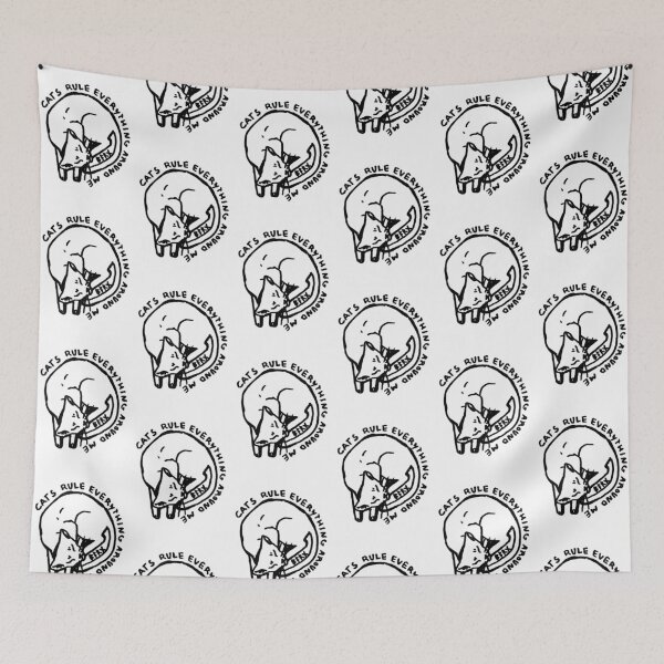 Item preview, cats rule everything around me Oversized  designed and sold by gregoriohar.