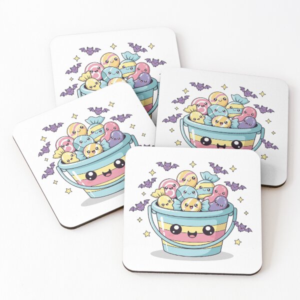 Item preview, Cute Kawaii Halloween Candy Bucket designed and sold by istoriadesign.