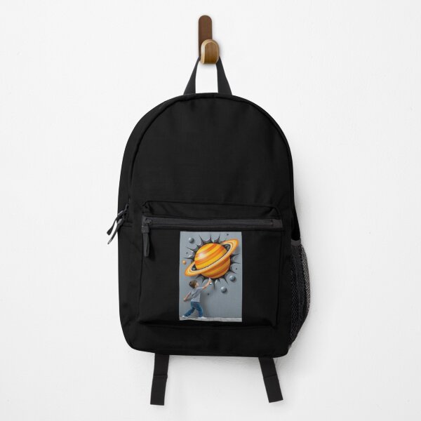 Item preview, Boy spray paints a 3D planet onto wall. designed and sold by gr8Waltino.