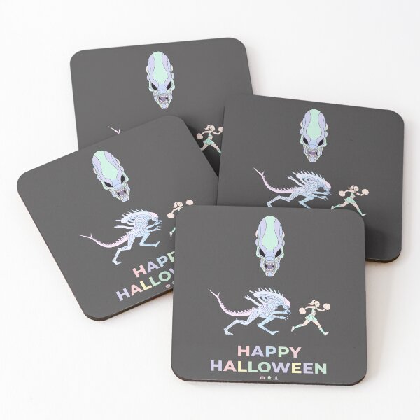 Item preview, Halloween Horror Cake - Alien Xenomorph and Cheerleader - Funny Chase designed and sold by DibuHumor.