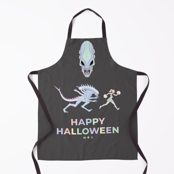 Item preview, Halloween Horror Cake - Alien Xenomorph and Cheerleader - Funny Chase designed and sold by DibuHumor.