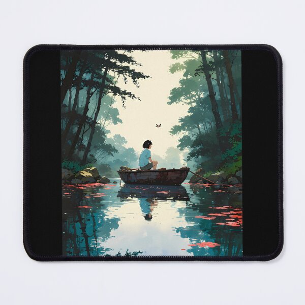 Item preview, Bamboo Forest River - A Dreamy Retro Anime Artwork designed and sold by RustinGalici.