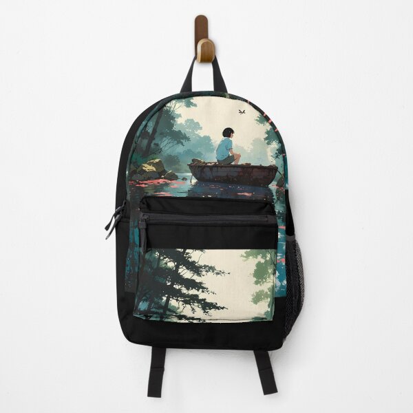 Item preview, Bamboo Forest River - A Dreamy Retro Anime Artwork designed and sold by RustinGalici.