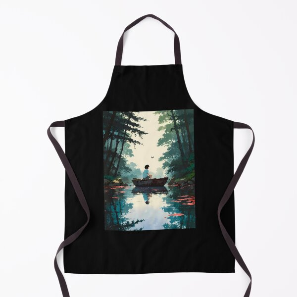Item preview, Bamboo Forest River - A Dreamy Retro Anime Artwork designed and sold by RustinGalici.
