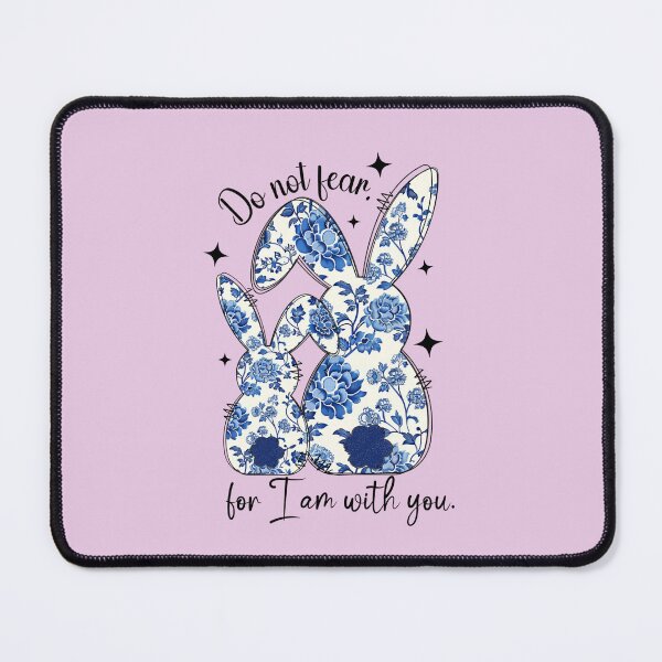 Item preview, Blue Floral Bunny Design – Cute Easter Rabbit Pattern designed and sold by TheRamesCo.