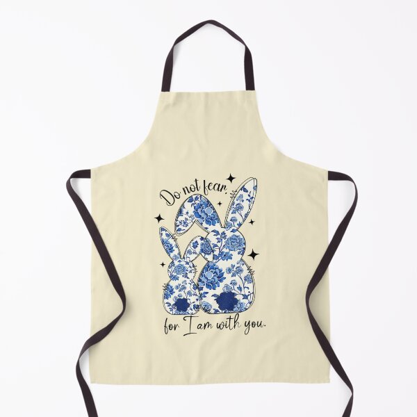 Item preview, Blue Floral Bunny Design – Cute Easter Rabbit Pattern designed and sold by TheRamesCo.