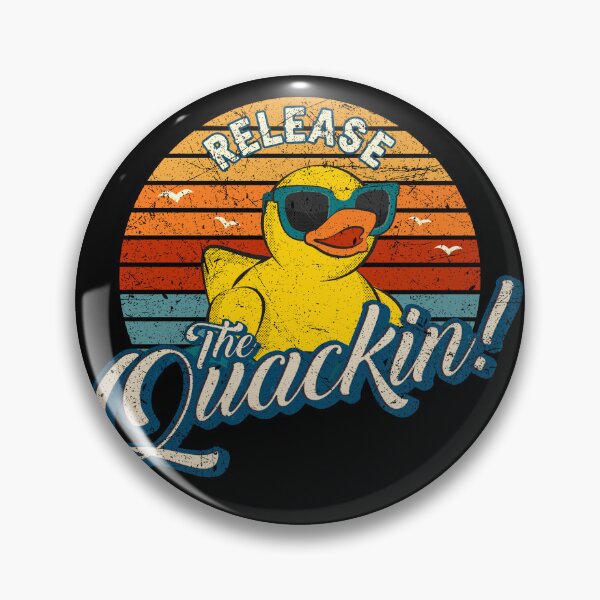 Item preview, Release The Quackin Funny Yellow Rubber Duck designed and sold by MintaApparel.