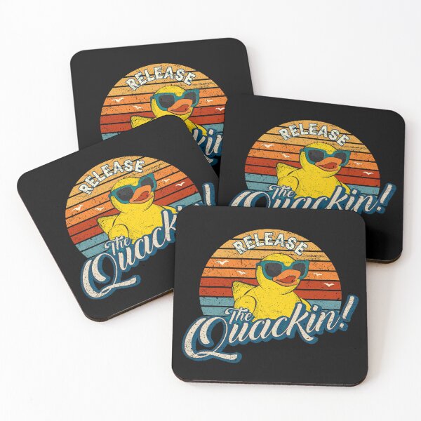 Item preview, Release The Quackin Funny Yellow Rubber Duck designed and sold by MintaApparel.
