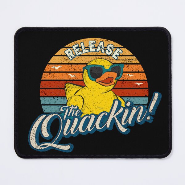 Item preview, Release The Quackin Funny Yellow Rubber Duck designed and sold by MintaApparel.
