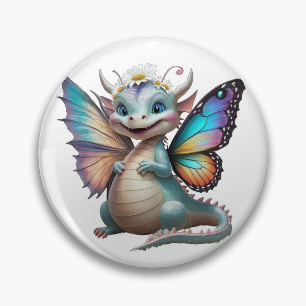 Item preview, smiling fantasy cute dragon with butterfly wings, Legendary Animals,dragon art,Legendary dragon designed and sold by Expressions-Sel.