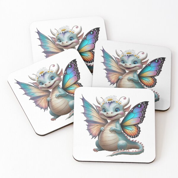 Item preview, smiling fantasy cute dragon with butterfly wings, Legendary Animals,dragon art,Legendary dragon designed and sold by Expressions-Sel.