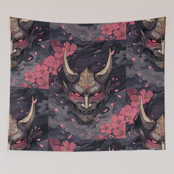Item preview, Mysterious Japanese Hannya designed and sold by bapupa.