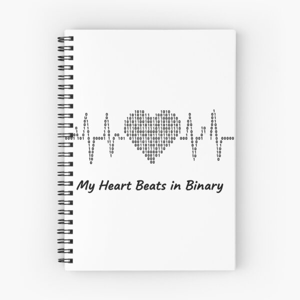 Item preview, My Heart Beats in Binary - Programmer & Coder Love designed and sold by NostasStuff.