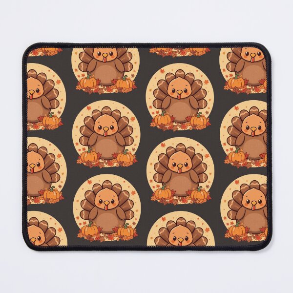 Item preview, Happy Thanksgiving Kawaii Turkey designed and sold by ArtBySylvia.