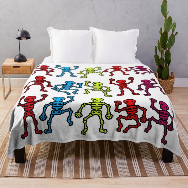 Item preview, Halloween Colorful Dancing Skeletons designed and sold by chris-ellis-art.