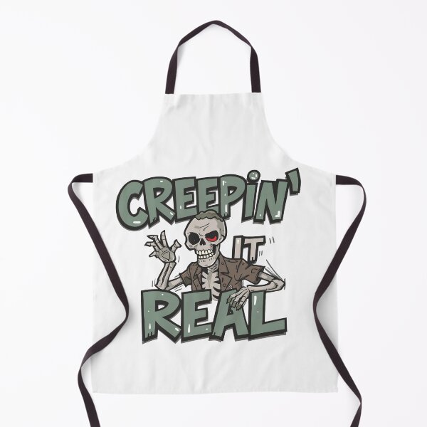 Item preview, Cool Hipster Skeleton 'Creepin' it Real' Halloween Design designed and sold by PWDigitalArt.