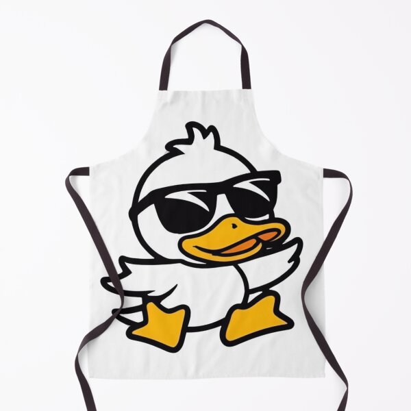 Item preview, Cool Cartoon Duck Wearing Sunglasses on a Black Background designed and sold by KanDa-Shop.