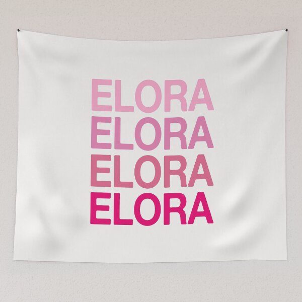 Item preview, Elora Name Pink Colors designed and sold by Jeallan Designs.