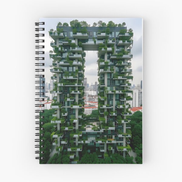 Item preview, Vertical Eden: Nature Climbs the Skyline designed and sold by Brutal days.ai.