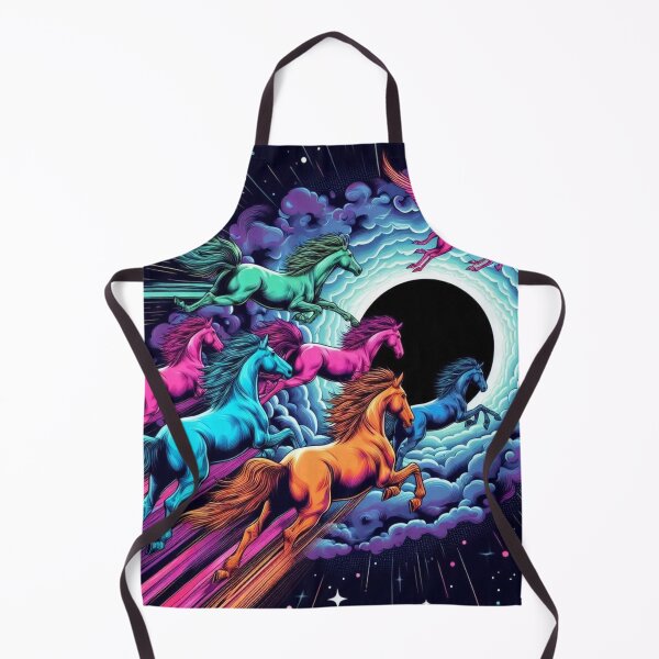 Item preview, colorful horses and black hole designed and sold by Dogandesighn.