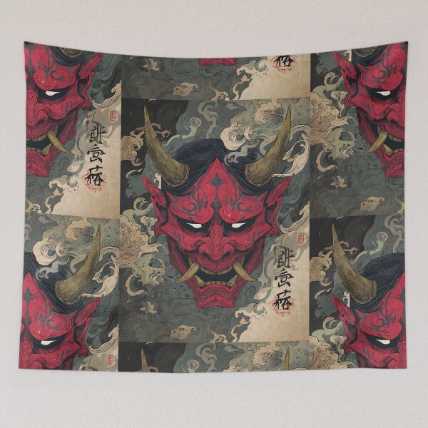 Item preview, Traditional Japanese Hannya Mask designed and sold by bapupa.