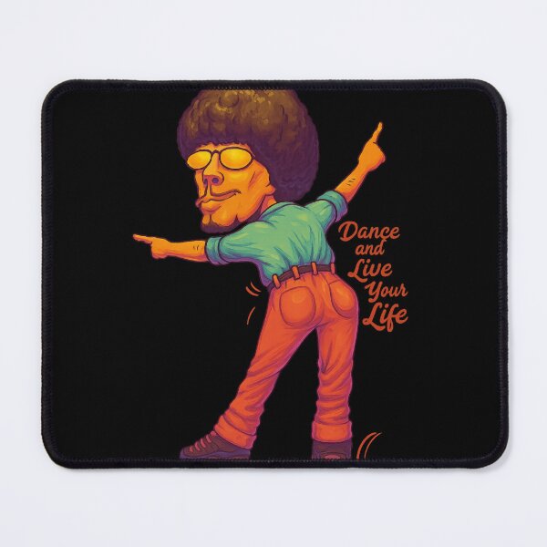 Item preview, Dance and Live Your Life – Funky Retro Disco Character Illustration designed and sold by Trendora Studio.