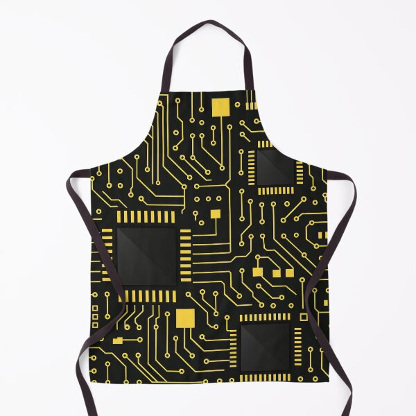 Item preview, Golden Circuit Grid designed and sold by Kaleidoscope Print.
