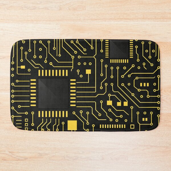 Item preview, Golden Circuit Grid designed and sold by Kaleidoscope Print.