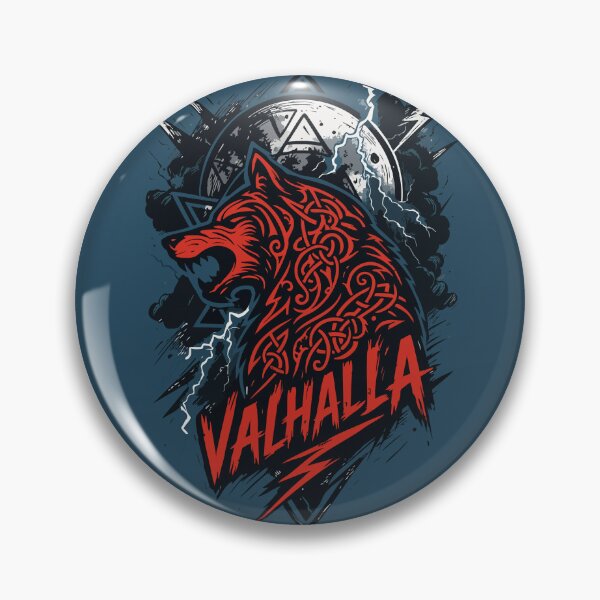 Item preview, Fenrir Ragnarok Tribal Viking Valhalla Norse designed and sold by TomFrontierArt.