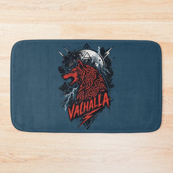 Item preview, Fenrir Ragnarok Tribal Viking Valhalla Norse designed and sold by TomFrontierArt.