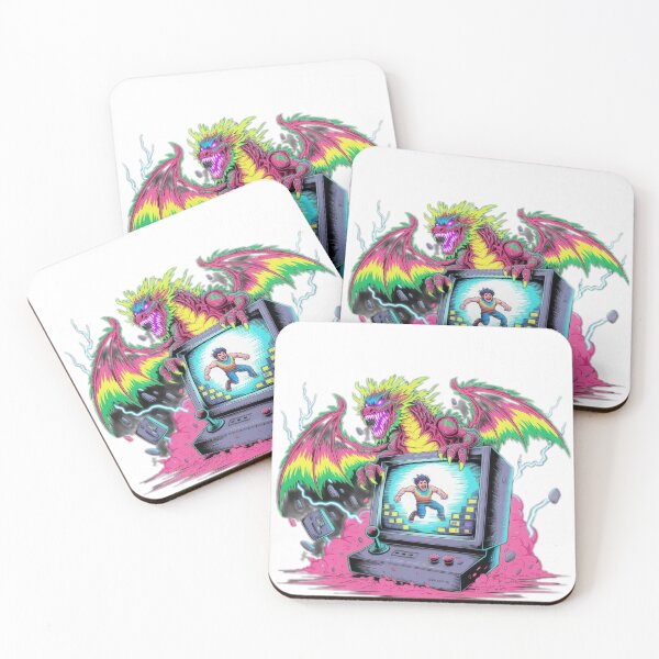 Item preview, vintage dragon with retro hand game ,Legendary Animals,dragon art,Legendary dragon designed and sold by Expressions-Sel.