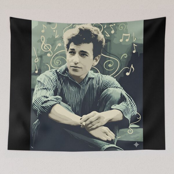 Item preview, Bob Dylan – Vintage Folk Rock Portrait designed and sold by DamianRoy88.