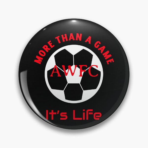 Item preview, More Than a Game It’s Life AWFC Arsenal Women Soccer Club Fan Red & White  designed and sold by WhackingTax.