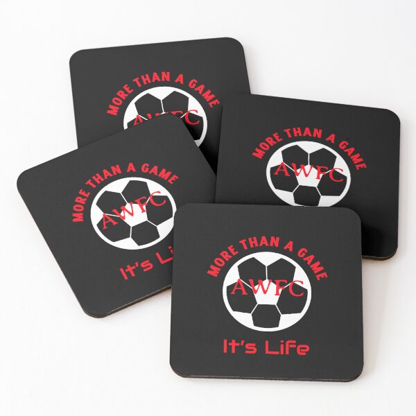 Item preview, More Than a Game It’s Life AWFC Arsenal Women Soccer Club Fan Red & White  designed and sold by WhackingTax.