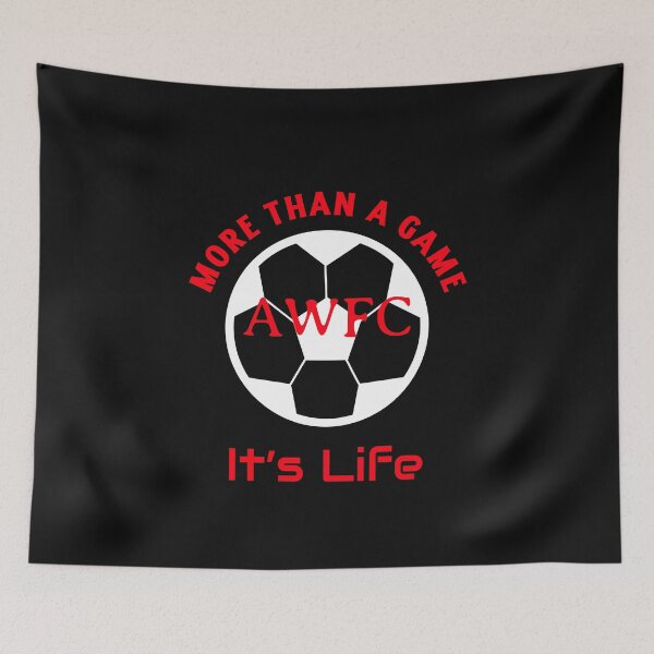 Item preview, More Than a Game It’s Life AWFC Arsenal Women Soccer Club Fan Red & White  designed and sold by WhackingTax.