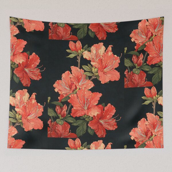 Item preview, Vibrant Japanese Azaleas Art designed and sold by bapupa.