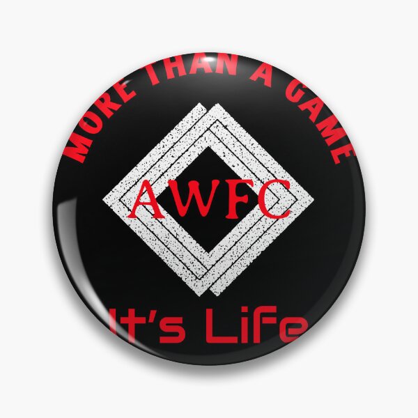 Item preview, More Than a Game It’s Life AWFC Arsenal Women Soccer Club Fan Red & White  designed and sold by WhackingTax.