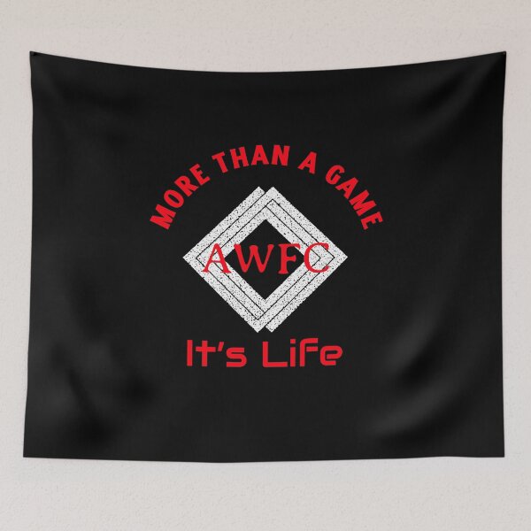 Item preview, More Than a Game It’s Life AWFC Arsenal Women Soccer Club Fan Red & White  designed and sold by WhackingTax.