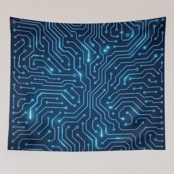 Item preview, Neon Circuit Flow designed and sold by Kaleidoscope Print.