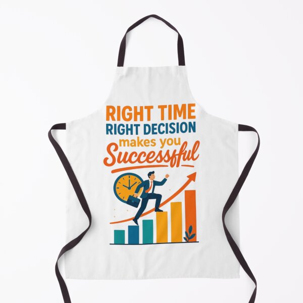 Item preview, Right Time, Right Decision – Motivational Success Quote Business Growth Design designed and sold by GloboStyle Design .