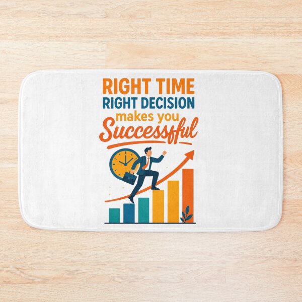 Item preview, Right Time, Right Decision – Motivational Success Quote Business Growth Design designed and sold by GloboStyle Design .