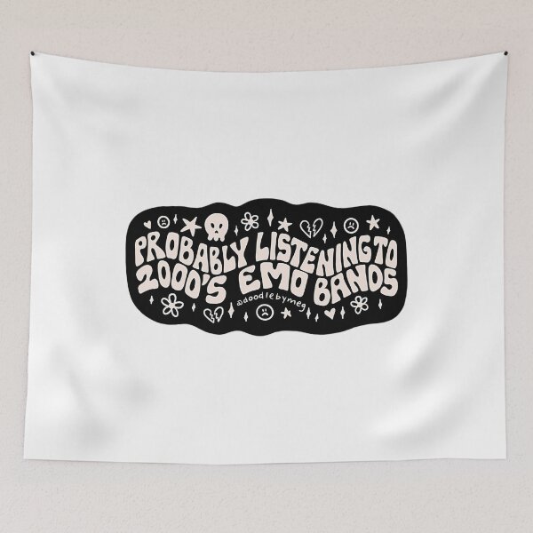 Item preview, Probably Listening To 2000'S Emo Bands designed and sold by AliceRGarlick.