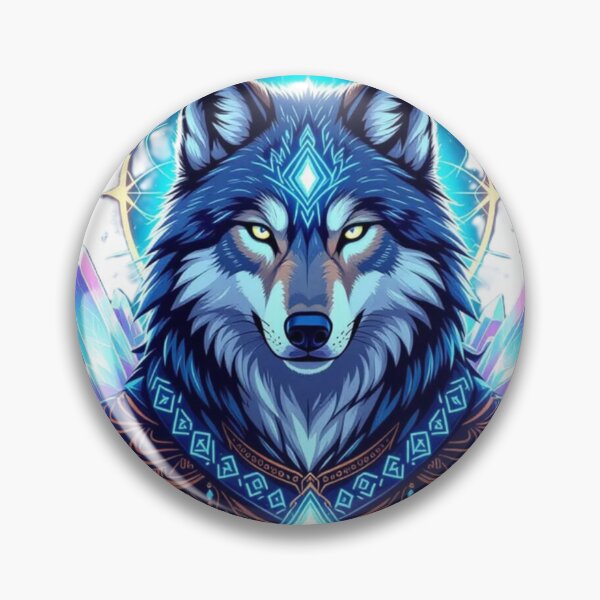 Item preview, Spirit Wolf with Crystals designed and sold by Shadow Charm.