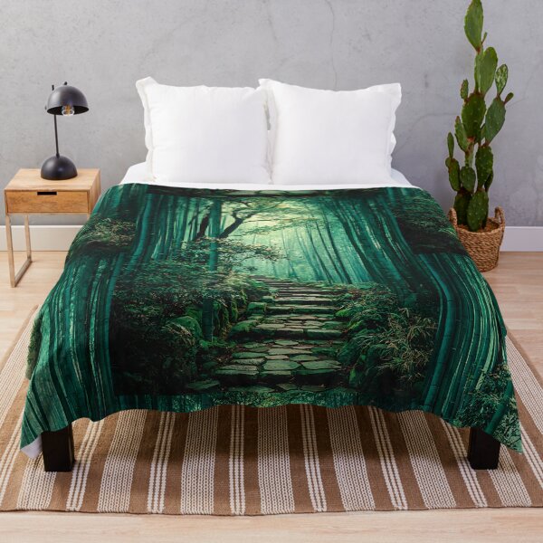 Item preview, Peaceful Japanese Bamboo Forest Art designed and sold by bapupa.