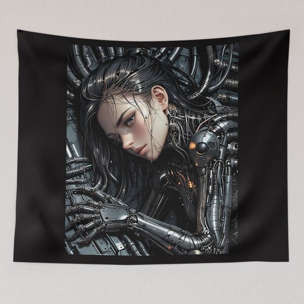 Item preview, The most beautiful face of cyberpunk designed and sold by Popvira-Store.