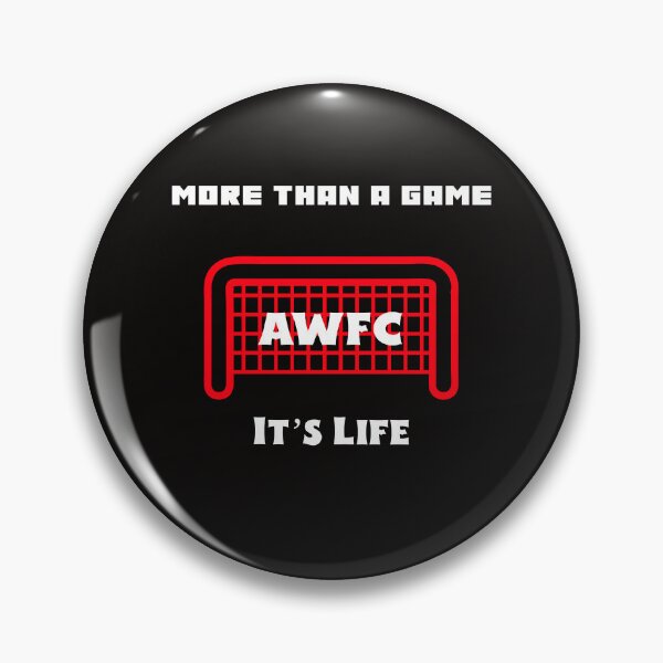 Item preview, More Than a Game It’s Life AWFC Arsenal Women Soccer Club Fan Red & White  designed and sold by WhackingTax.