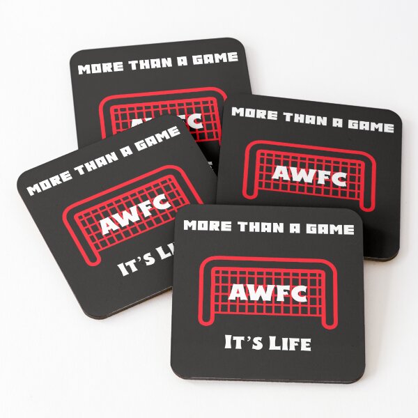 Item preview, More Than a Game It’s Life AWFC Arsenal Women Soccer Club Fan Red & White  designed and sold by WhackingTax.