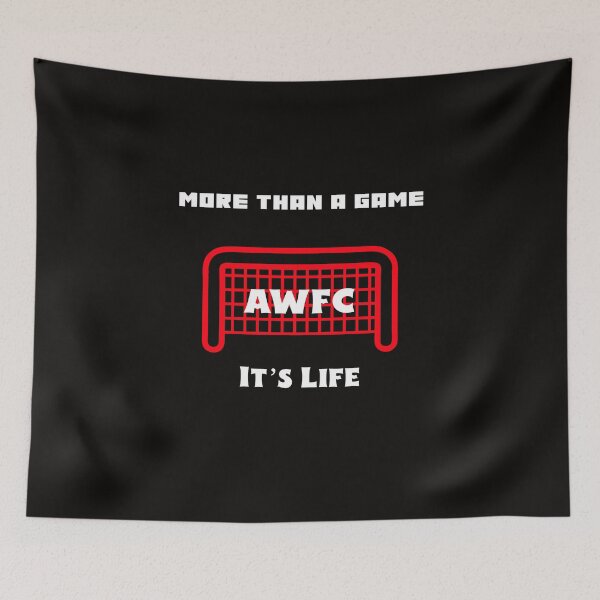 Item preview, More Than a Game It’s Life AWFC Arsenal Women Soccer Club Fan Red & White  designed and sold by WhackingTax.