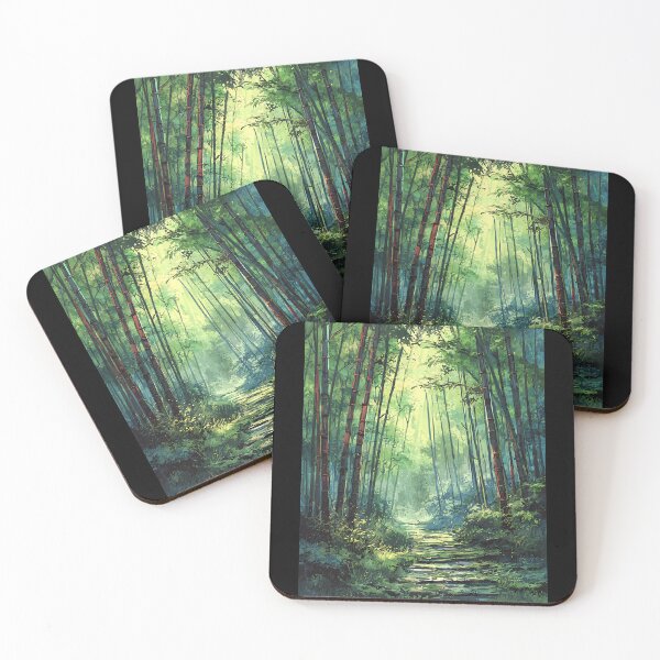 Item preview, Serene Japanese Bamboo Forest Art designed and sold by bapupa.