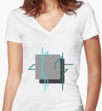 isometric Women's Fitted V-Neck T-Shirt